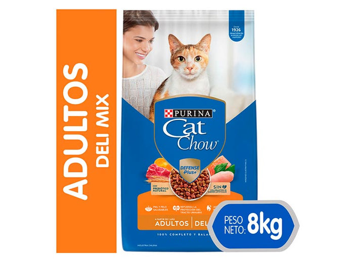 Alimento Cat Chow para Gatos Adulto 8 kg Delimix