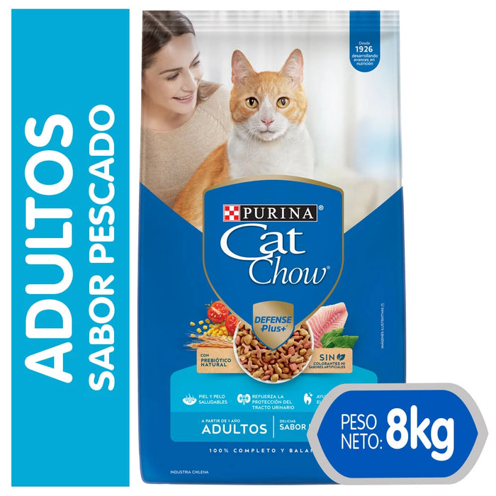 Alimento Cat Chow para Gatos Adulto 8 kg Pescado